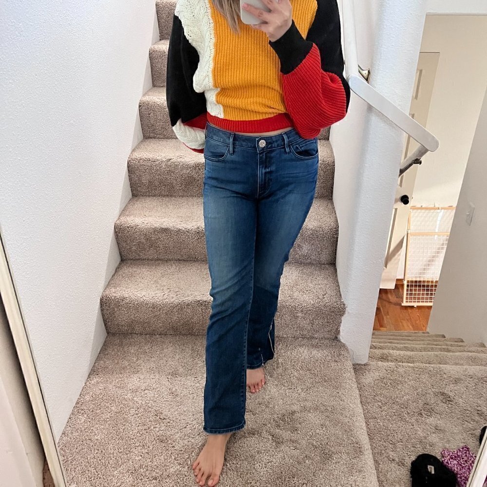 3x1 High Rise Side Zip Denim Jeans In Presley 27​​​​​​​​​​​​​​​​​​​​​​​​​​​​ - Picture 2 of 8
